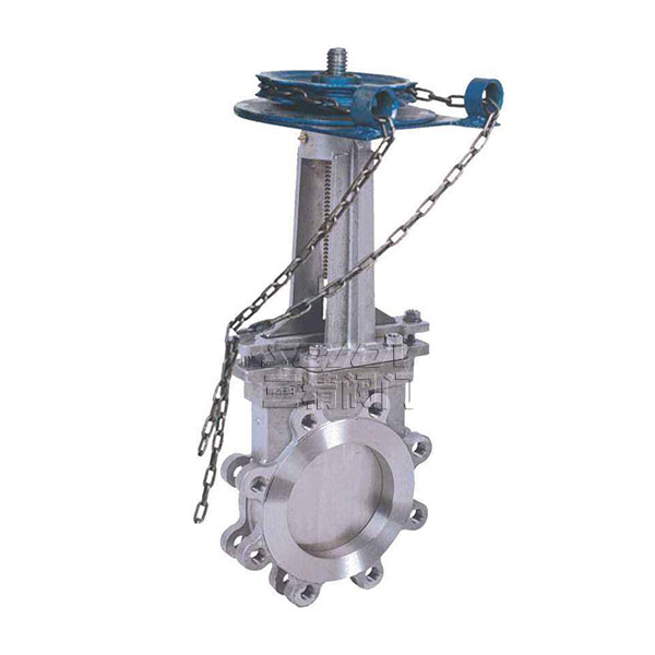 PZ43H鏈輪單夾式刀型閘閥(梅花型)